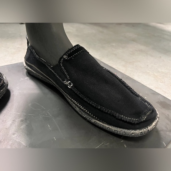Slip-On Canvas Loafers Men Sz 11.5 Black NEW WITH TAGS - Picture 15 of 16